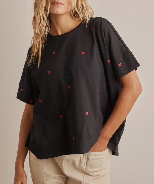 Esme Heart Embroidery Top