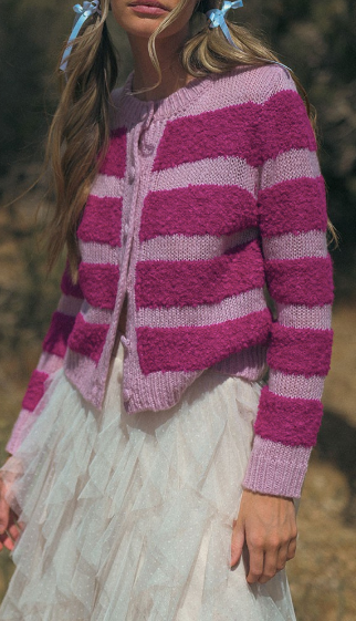 Kailey Striped Cardigan Sweater