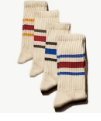 Vintage Stripe Crew Sock