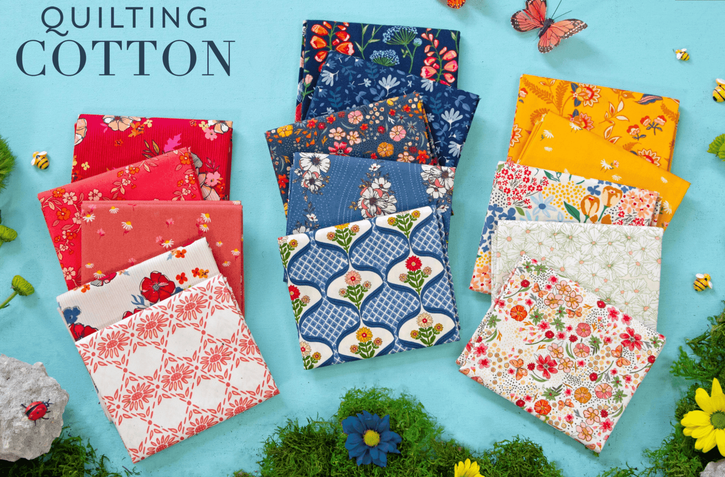 Flower Fields, 15 FQ Bundle