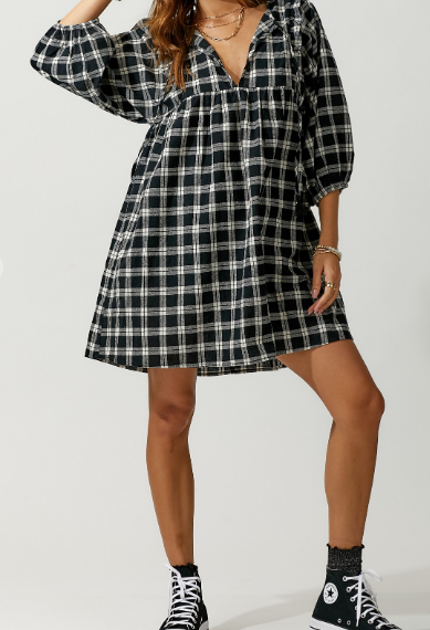 Jordan Plaid Flannel Dress